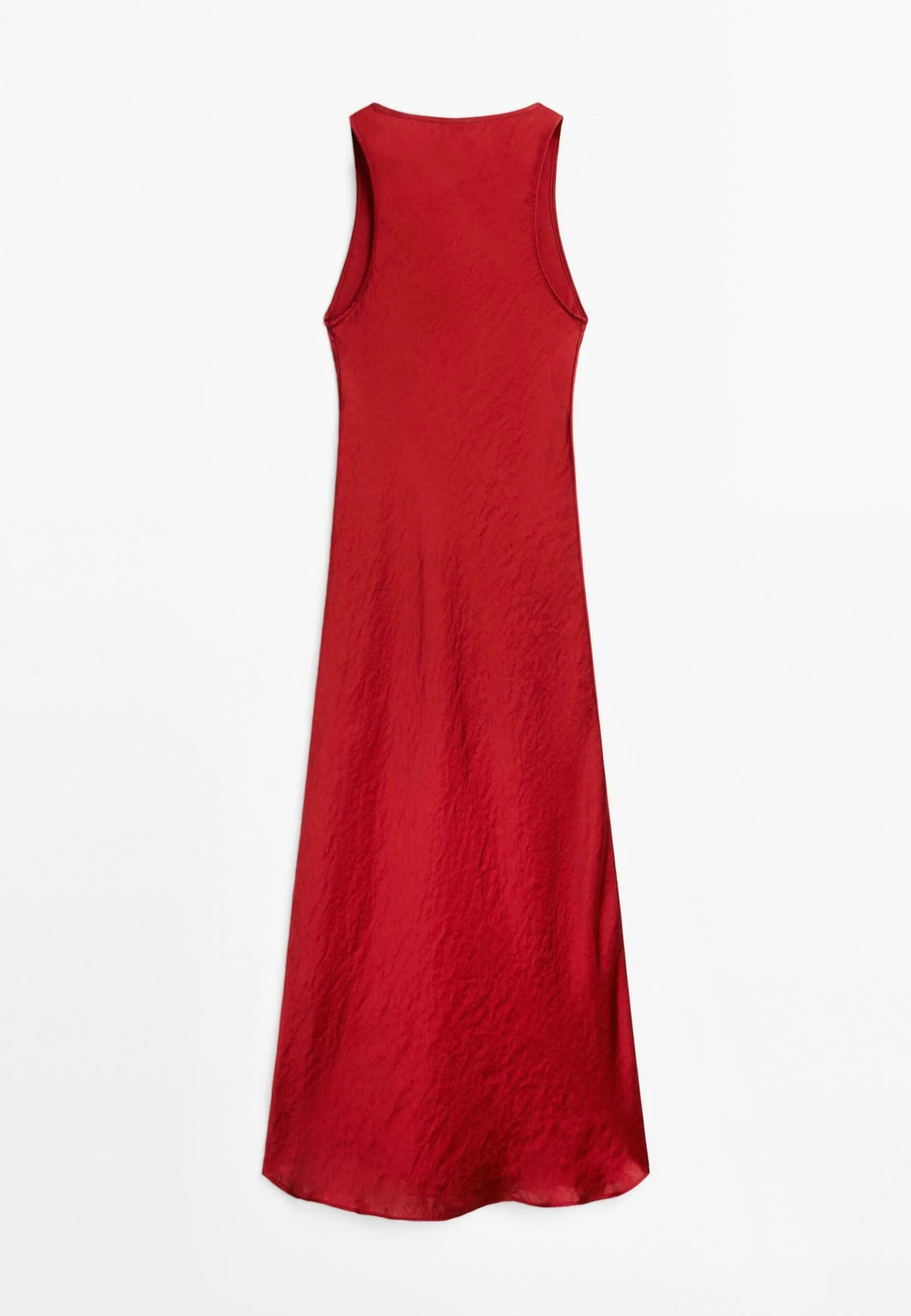 Massimo Dutti LONG SATIN WITH ROUND NECKLINE - Cocktail Dress / Party Dress - Red 8 Massimo Dutti LONG SATIN WITH ROUND NECKLINE - Cocktail Dress / Party Dress - Red - Image 6