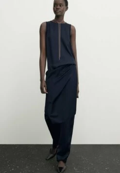 Massimo Dutti Midi With Detail - Day Dress -Massimo Dutti Shop 56e00de826a3455393b882d384c5424d