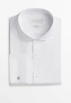 Massimo Dutti With Double Cuffs- Formal Shirt - White 21 Massimo Dutti With Double Cuffs- Formal Shirt - White -Massimo Dutti Shop 56e5673c0860477b9d053e074cc2d00b