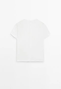 Massimo Dutti SHORT-SLEEVE WITH CREW NECK - Basic T-shirt - White -Massimo Dutti Shop 574bd387efbf4d70ace58833b047784e