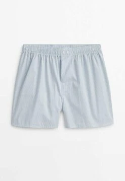 Massimo Dutti Striped - Boxer Shorts - Light Blue -Massimo Dutti Shop 575a6df631924619a28ccb8965981697