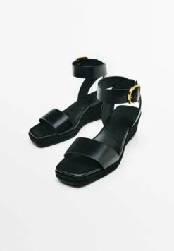 Massimo Dutti With Buckled Strap - Wedge Sandals - Black 11 Massimo Dutti With Buckled Strap - Wedge Sandals - Black -Massimo Dutti Shop 5771ffeb766b462fb855e89fc10c6027