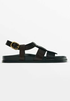 Massimo Dutti With Wide Straps - Sandals - Brown -Massimo Dutti Shop 57d6b394f7a749babd4a6884445710b4