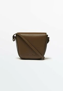 Massimo Dutti Mini With Inter Strap - Across Body Bag - Khaki -Massimo Dutti Shop 584ba30593ac45ed890576619a3cee1a
