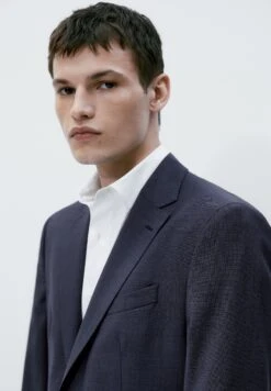 Massimo Dutti Fil À Fil - Suit Jacket - Blue -Massimo Dutti Shop 58583997b681460fb483fc9a9cf03b7a