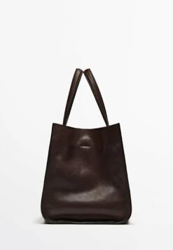 Massimo Dutti Tote Bag - Mottled Brown -Massimo Dutti Shop 5866ebd98a324d22af093c6eac1bfa73