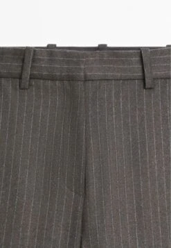 Massimo Dutti PINSTRIPE - Trousers - Mottled Dark Brown 18 Massimo Dutti PINSTRIPE - Trousers - Mottled Dark Brown -Massimo Dutti Shop 5873477a2ab243ecbfb3619ab7c044a0