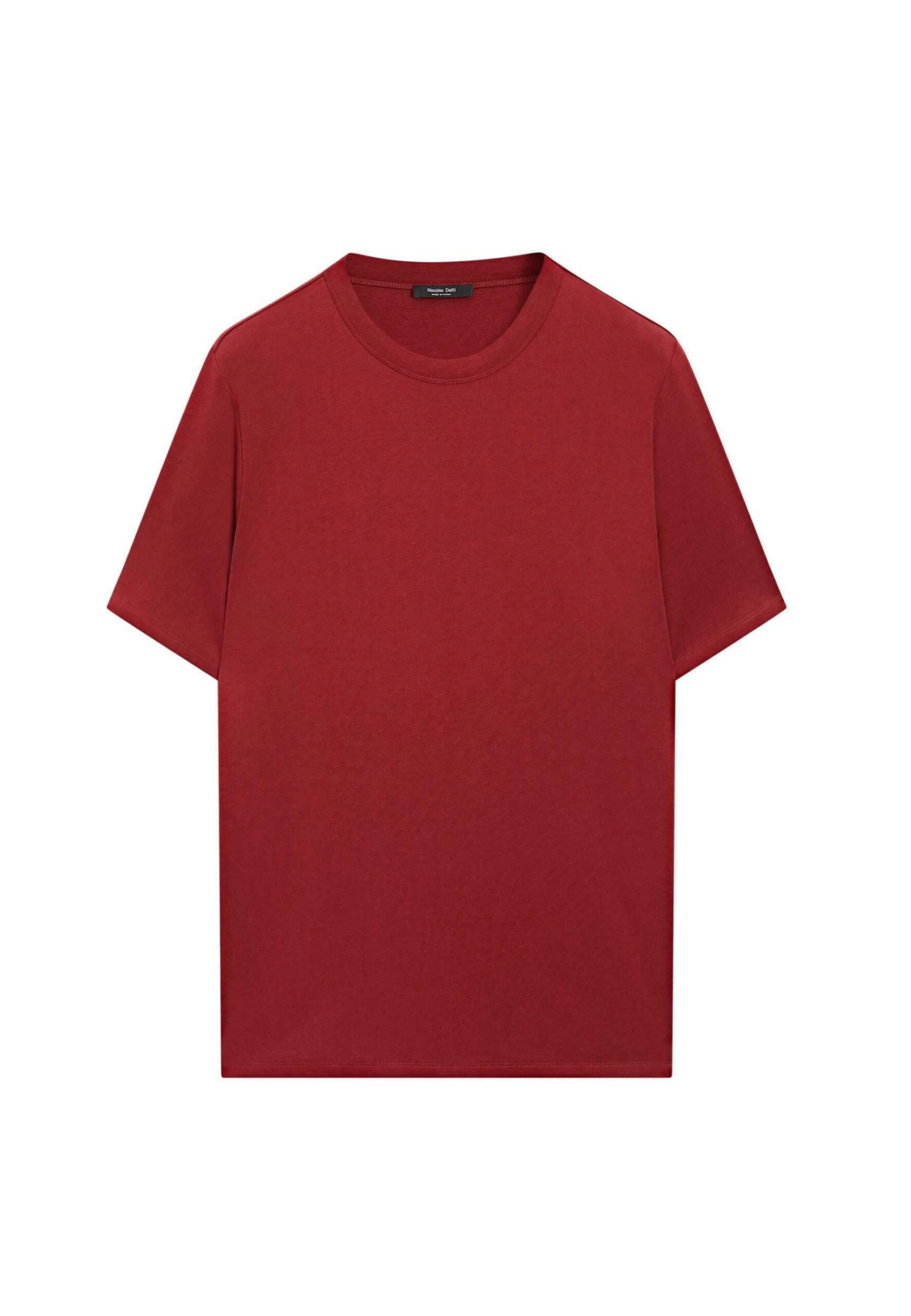 Massimo Dutti SHORT SLEEVE WITH CREW NECK - Basic T-shirt - Red 7 Massimo Dutti SHORT SLEEVE WITH CREW NECK - Basic T-shirt - Red - Image 5
