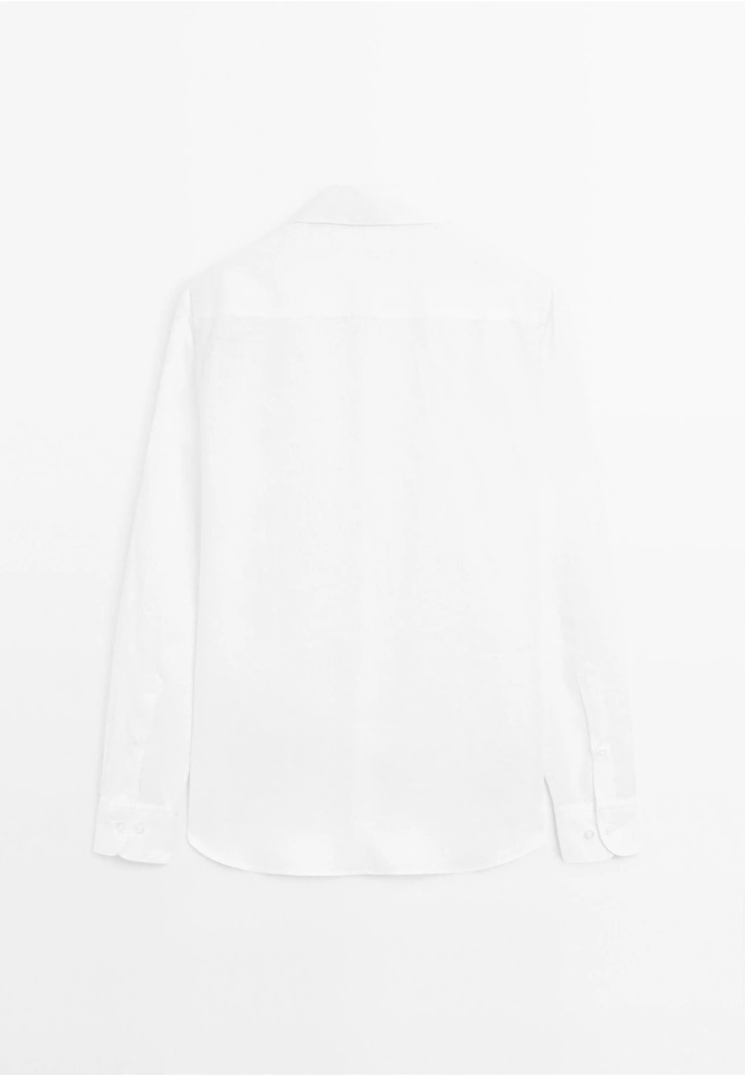 Massimo Dutti SLIM FIT GARMENT - Shirt - White 9 Massimo Dutti SLIM FIT GARMENT - Shirt - White - Image 7