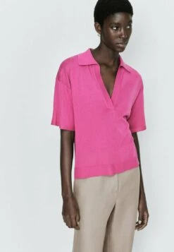 Massimo Dutti Polo Shirt - Pink