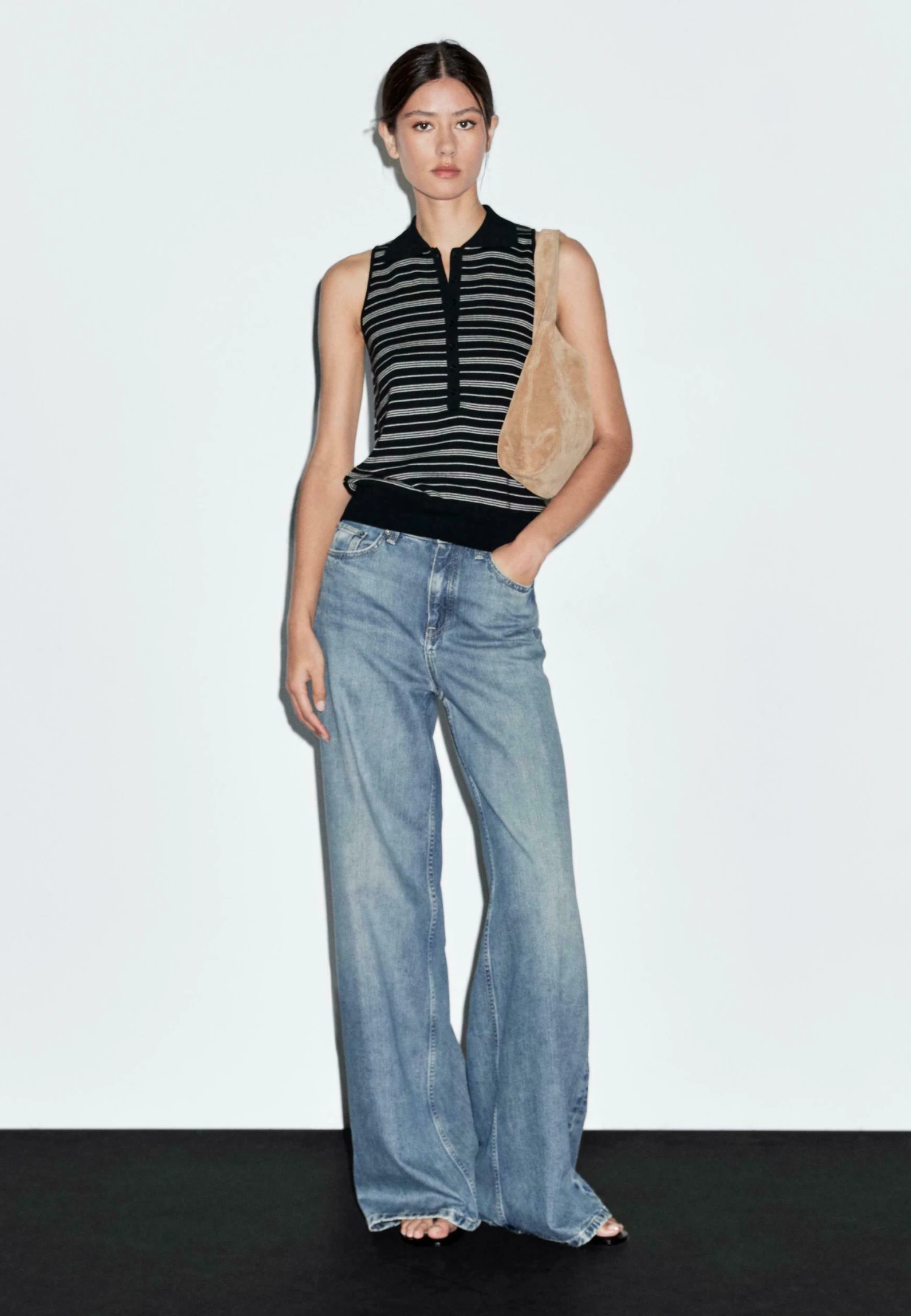 Massimo Dutti STRIPED - Polo Shirt - Dark Blue 4 Massimo Dutti STRIPED - Polo Shirt - Dark Blue - Image 2