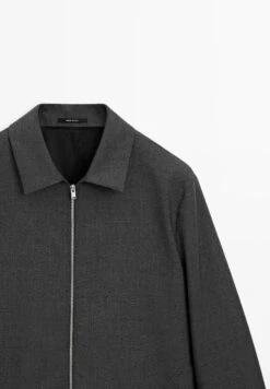 Massimo Dutti TOTAL LOOK TWO-WAY ZIP - Summer Jacket - Grey -Massimo Dutti Shop 59559c690a004eab85f8cf52eb9fd846