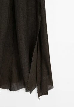 Massimo Dutti MIDI WITH FRAYED TRIMS - Maxi Dress - Mottled Dark Brown -Massimo Dutti Shop 59a9ec688a1545dfb8a87a4a82273fc4