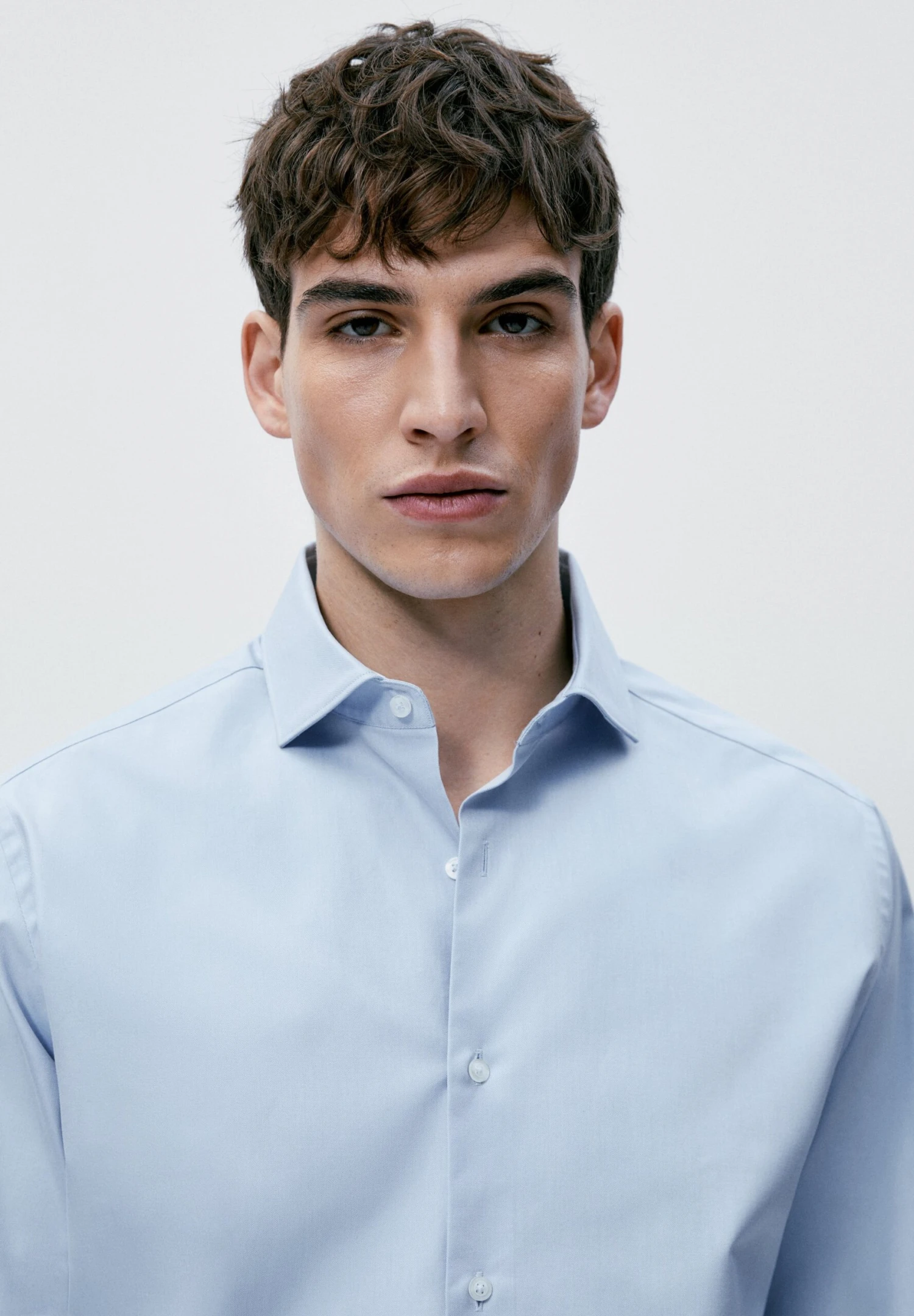 Massimo Dutti Slim Fit - Formal Shirt - Light Blue 6 Massimo Dutti Slim Fit - Formal Shirt - Light Blue - Image 4