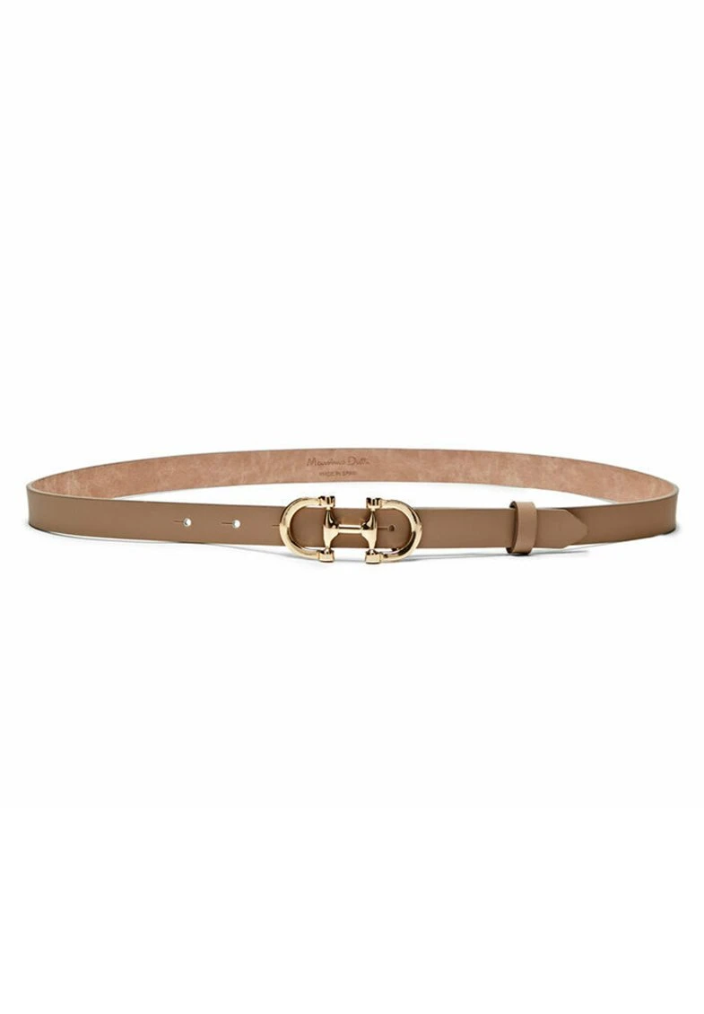 Massimo Dutti With Double Buckle - Belt - Sand 3 Massimo Dutti With Double Buckle - Belt - Sand