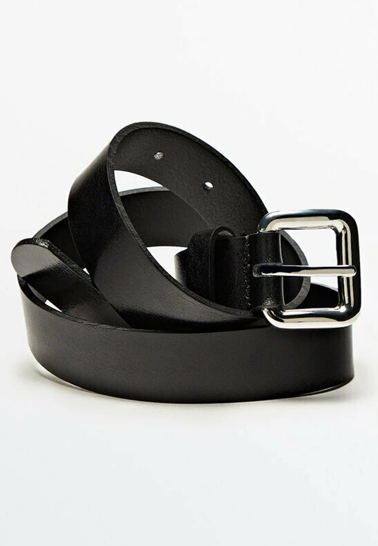 Massimo Dutti With Rectangular Buckle - Belt Business - Black 7 Massimo Dutti With Rectangular Buckle - Belt Business - Black - Image 5