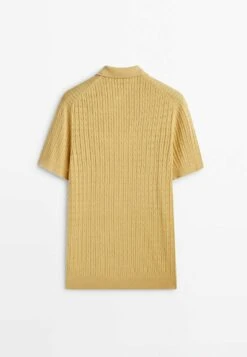 Massimo Dutti Polo Shirt - Yellow -Massimo Dutti Shop 59d2047519bb487692ed9ee61df6705f
