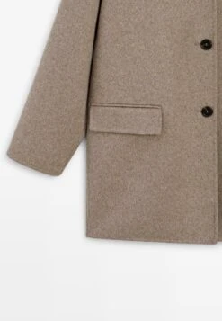 Massimo Dutti MEDIUM - Classic Coat - Brown -Massimo Dutti Shop 59efed9bb47f4bc884acebdc2740db22