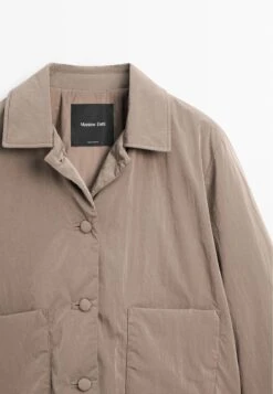 Massimo Dutti SHORT WATER-REPELLENT PUFFER - Light Jacket - Mottled Brown -Massimo Dutti Shop 59ff82d661fd4fa5b694a7164b8da771