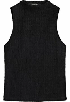 Massimo Dutti Textured Mock Turtleneck - Top - Black -Massimo Dutti Shop 5a2b8c31c156499689561f8330cd1c96