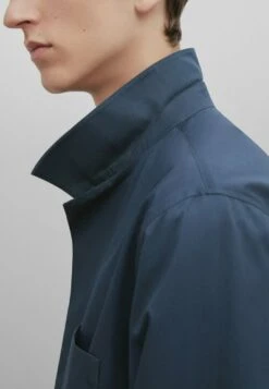 Massimo Dutti Studio With Snap Buttons - Summer Jacket - Metallic Blue -Massimo Dutti Shop 5a37a76883ce47bbb079e4b3a2e28784