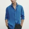 Massimo Dutti Shirt - Royal Blue -Massimo Dutti Shop 5a52163b63414a4baa80f69c06df0247