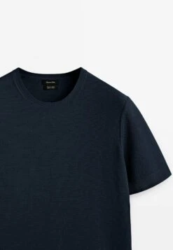 Massimo Dutti With Contrast Nautical - Basic T-Shirt - Blue Denim 10 Massimo Dutti With Contrast Nautical - Basic T-Shirt - Blue Denim -Massimo Dutti Shop 5a582f255a12499aac412fd43f5a5638