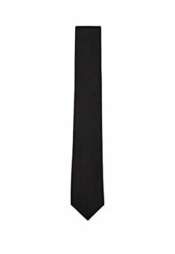 Massimo Dutti BLEND TWILL - Tie - Black