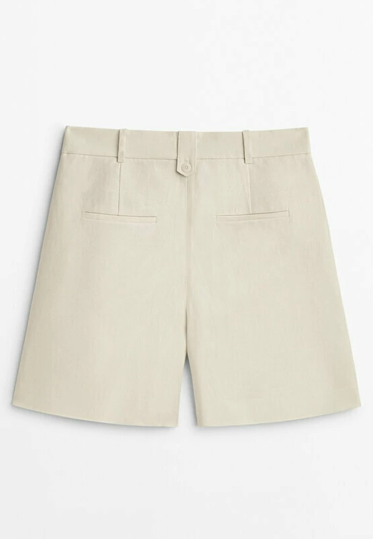 Massimo Dutti Darted Bermuda - Shorts - Beige 11 Massimo Dutti Darted Bermuda - Shorts - Beige - Image 9
