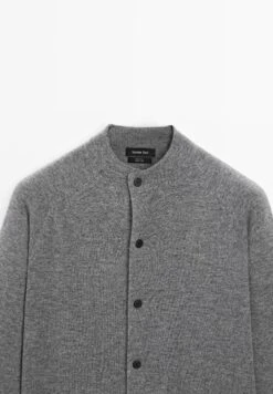 Massimo Dutti WITH RAGLAN SLEEVES - Cardigan - Grey -Massimo Dutti Shop 5acb0aba12bc41fe9a98fdf1b9290707