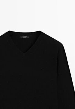 Massimo Dutti V-NECK - Jumper - Black -Massimo Dutti Shop 5ae25013db8647e6924d5865fe24ca7f