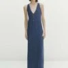 Massimo Dutti Long With Crossed Straps At The Back - Maxi Dress - Blue 2 Massimo Dutti Long With Crossed Straps At The Back - Maxi Dress - Blue -Massimo Dutti Shop 5b168e65d9c54565b0ae5e09371dc1a3
