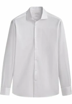 Massimo Dutti Regular Fit Textured With Double Cuffs- Formal Shirt - White -Massimo Dutti Shop 5b3389c3fcc04f62ab6cb38decf86315