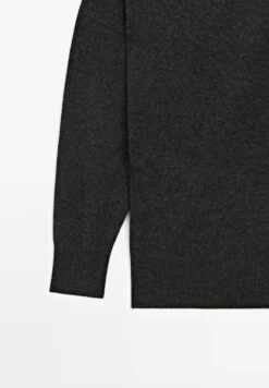 Massimo Dutti ASYMMETRIC NECK - Jumper - Mottled Light Grey -Massimo Dutti Shop 5b362c79d8d84a49870fac40d39a1ae2