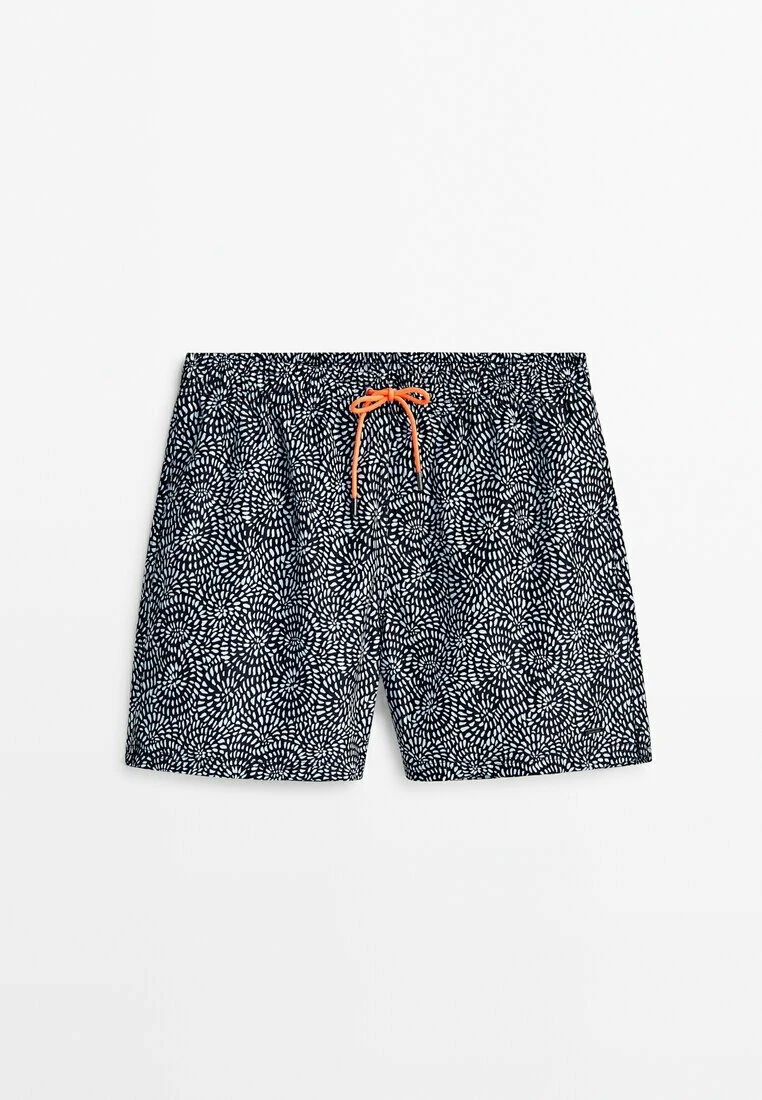 Massimo Dutti Spiral Print - Swimming Shorts - Dark Blue 10 Massimo Dutti Spiral Print - Swimming Shorts - Dark Blue - Image 8