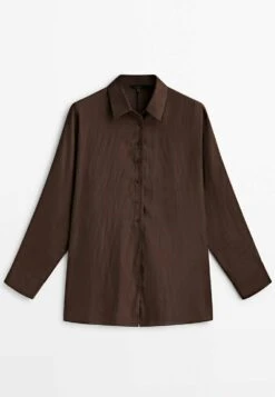 Massimo Dutti Habotai- Button-Down Blouse - Mottled Brown 19 Massimo Dutti Habotai- Button-Down Blouse - Mottled Brown -Massimo Dutti Shop 5b9e15ea7cac48cdbddd24428fd231f9