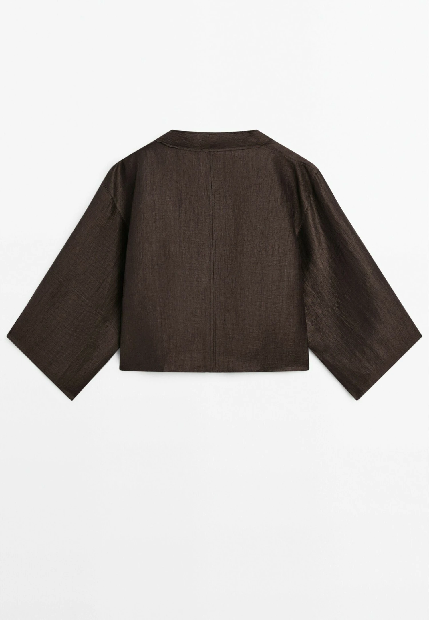 Massimo Dutti CROSSOVER KIMONO - Summer Jacket - Dark Purple 8 Massimo Dutti CROSSOVER KIMONO - Summer Jacket - Dark Purple - Image 6