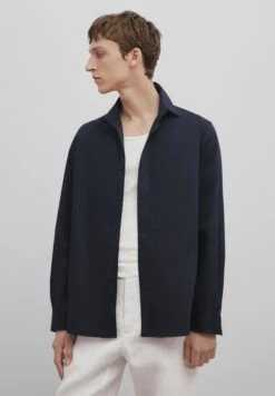 Massimo Dutti Studio-Fit - Shirt - Blue/Black Denim