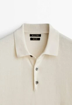 Massimo Dutti Short Sleeve - Polo Shirt - Beige -Massimo Dutti Shop 5be77ddcb82e4ec98318c2f844b619e1