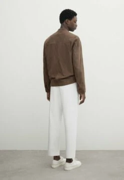 Massimo Dutti Leather Jacket - Brown -Massimo Dutti Shop 5c228a57f2e84efb864327c17887d2a4