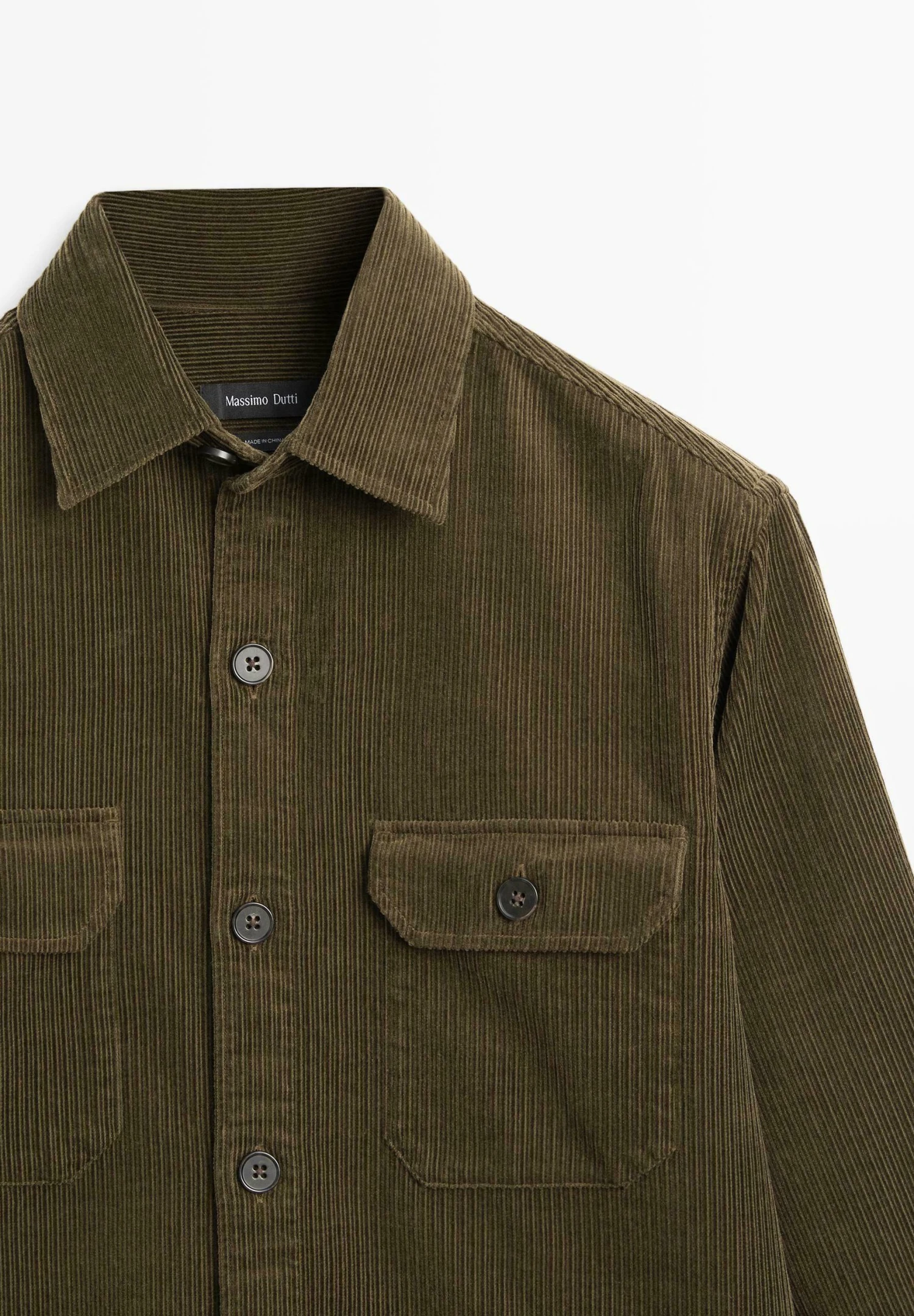 Massimo Dutti WITH POCKETS - Summer Jacket - Mottled Dark Green 9 Massimo Dutti WITH POCKETS - Summer Jacket - Mottled Dark Green - Image 7