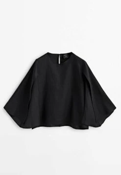 Massimo Dutti Studio With Opening At The Sleeve - Blouse - Black 21 Massimo Dutti Studio With Opening At The Sleeve - Blouse - Black -Massimo Dutti Shop 5c5452a37694407ea7a37023c2be75bc
