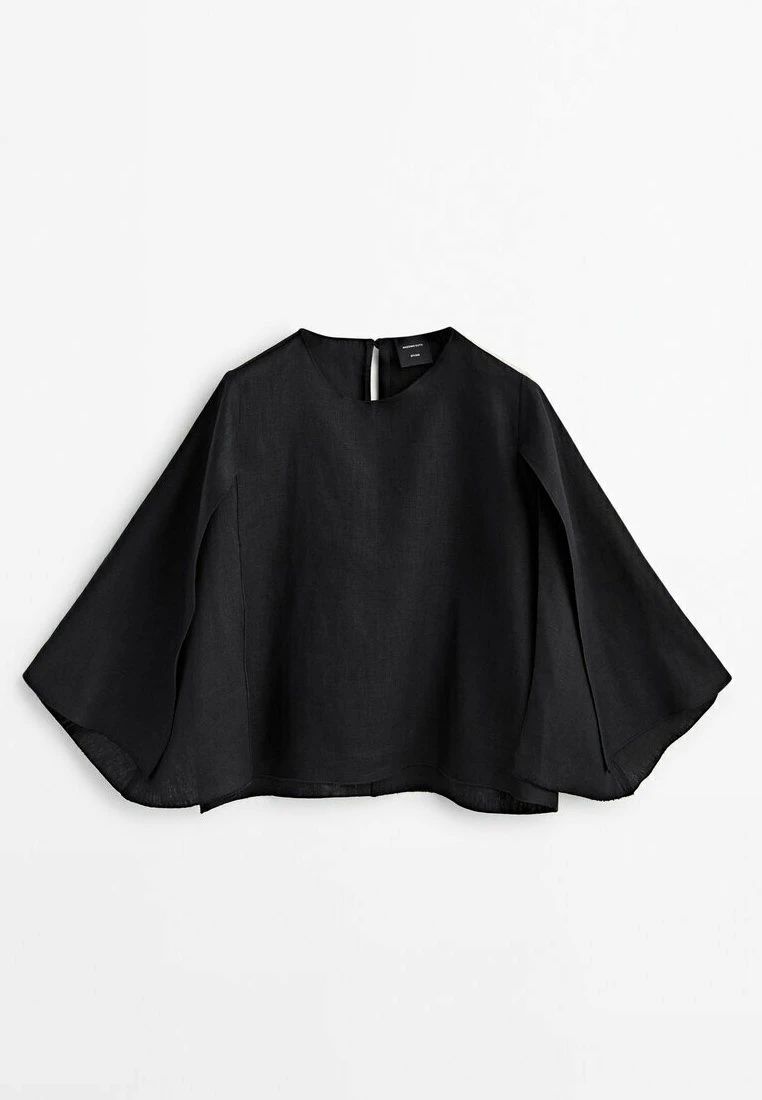 Massimo Dutti Studio With Opening At The Sleeve - Blouse - Black 12 Massimo Dutti Studio With Opening At The Sleeve - Blouse - Black - Image 10