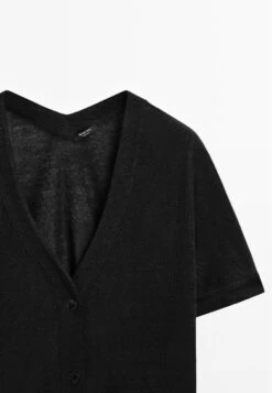 Massimo Dutti BOXY FIT SHORT SLEEVE - Button-down Blouse - Black -Massimo Dutti Shop 5c7d75143def464ead1bd070b78db847