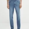Massimo Dutti Tapered Fit Mid Bleach- Slim Fit Jeans - Blue -Massimo Dutti Shop 5c9ee3a0627a429bb252c533634a3f7b