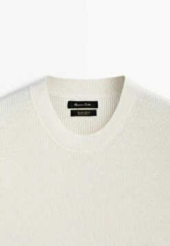 Massimo Dutti Vertical Textured Short Sleeve - Basic T-Shirt - Beige 17 Massimo Dutti Vertical Textured Short Sleeve - Basic T-Shirt - Beige -Massimo Dutti Shop 5ca2863abfe6482094d984fab2278cc2