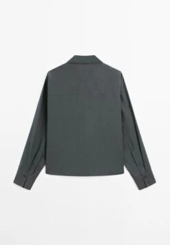 Massimo Dutti LOOSE FIT LONG SLEEVE - Button-down Blouse - Dark Grey 19 Massimo Dutti LOOSE FIT LONG SLEEVE - Button-down Blouse - Dark Grey -Massimo Dutti Shop 5ca7f08cae77403fb7d8baa857d9074c