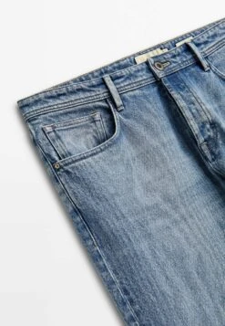 Massimo Dutti Bleached- Straight Leg Jeans - Blue -Massimo Dutti Shop 5cb810a83496400db10df3aebb101ab0
