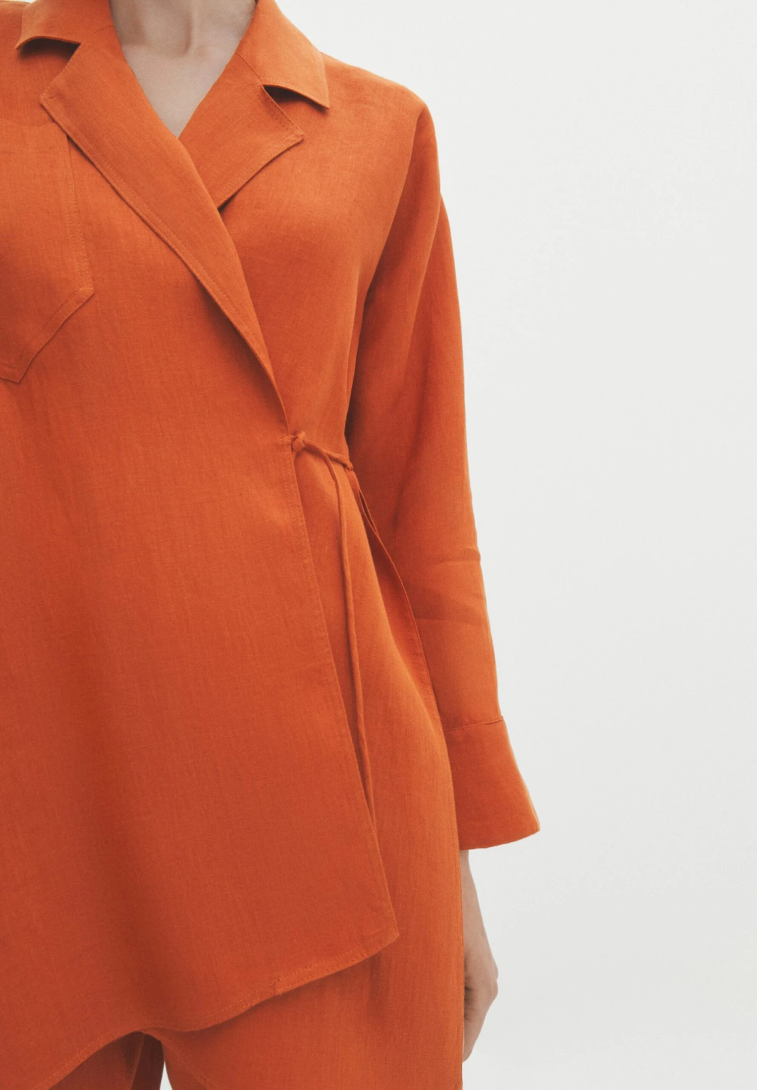 Massimo Dutti Kimono - Short Coat - Orange 5 Massimo Dutti Kimono - Short Coat - Orange - Image 3