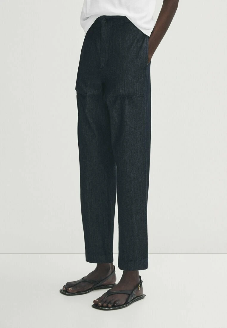 Massimo Dutti Mid Rise Carpenter - Straight Leg Jeans - Blue 3 Massimo Dutti Mid Rise Carpenter - Straight Leg Jeans - Blue
